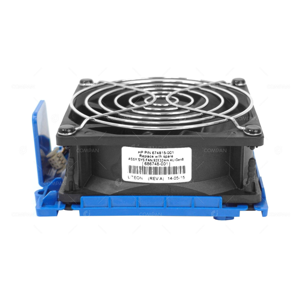 686748-001 HP REAR SYSTEM FAN DC12V 92MM X 32MM FOR HPE PROLIANT ML310E G8 V2